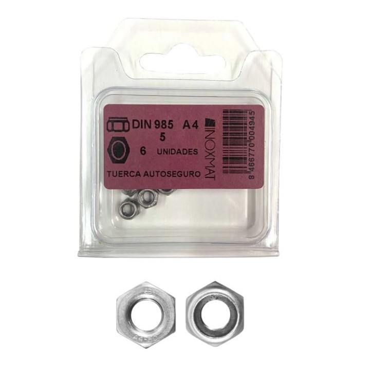 DIN 985 Tubo hexagonal automático - Blíster para conforto