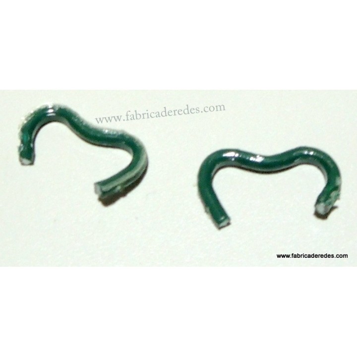 Grapa plastificada verde A18