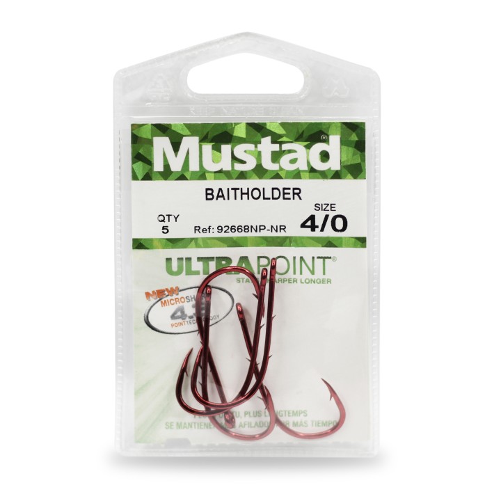 MUSTAD RED BAITHOLDER HOOK – Haken mit maximaler Unterstützung und Qualität