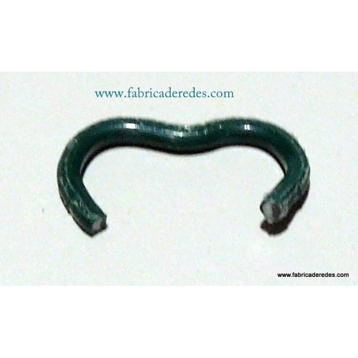 Grapa plastificada Verde A20