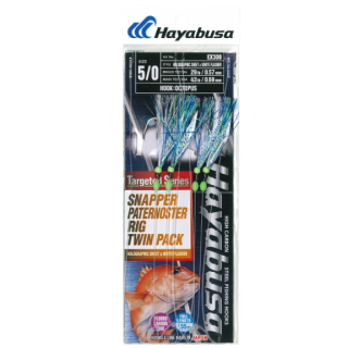 EX308 SNAPPER PATERNOSTER RIG WHITE FLASHER HAYABUSA
