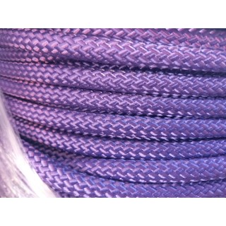 Driza de nylon trenzado color lila, morado fluo para vela, amarre y fondeo