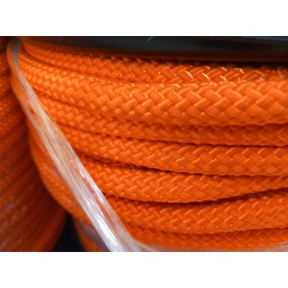 Orange braided nylon rope 100 meters