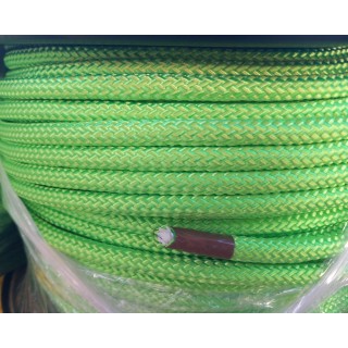 Driza de nylon trançado flao verde em rolos de 100 metros