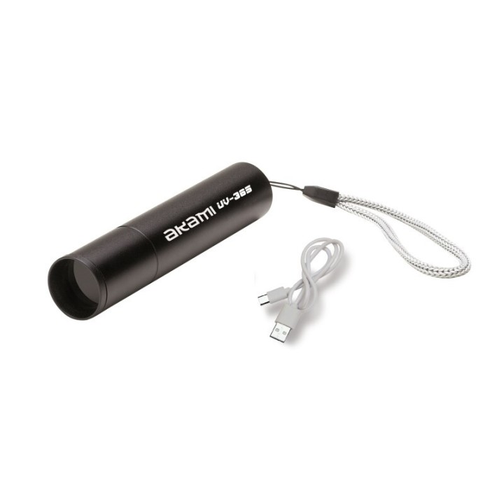 Lampe de poche UV puissante avec batterie rechargeable et boîtier