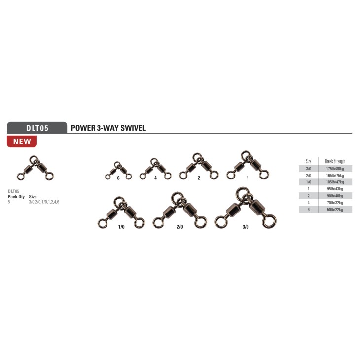 Mustad 3-Positionen-Wirbel – Vielseitigkeit und Stärke zum Angeln