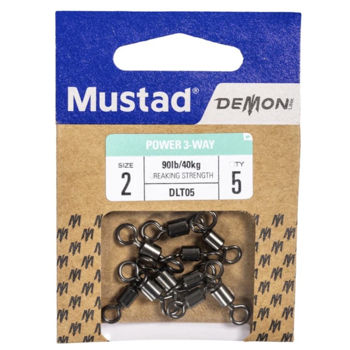 Giratorio de 3 Posiciones Mustad – Versatilidad y Resistencia para Pesca