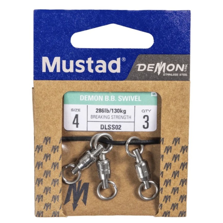 Mustad giratório com BALL DEMON BEARing SWIVEL