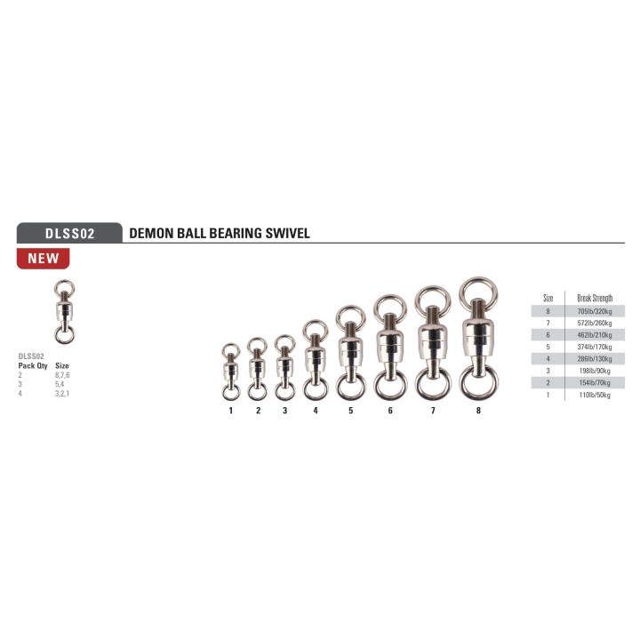 Mustad  giratorio con rodamiento DEMON BALL BEARING SWIVEL