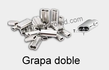 Como medir grapas dobles de aluminio