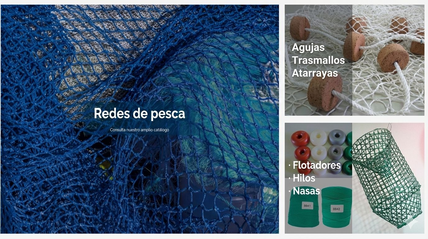 Redes de pesca, protección y deportivas